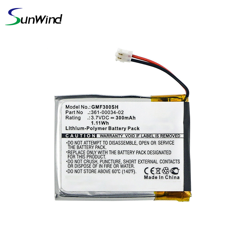 Garmin 361-00034-02 3.7V 300mah Li-ploymer Rechargeable Battery for Fenix 3 Fenix 3HR Smartwatch Replacement Battery